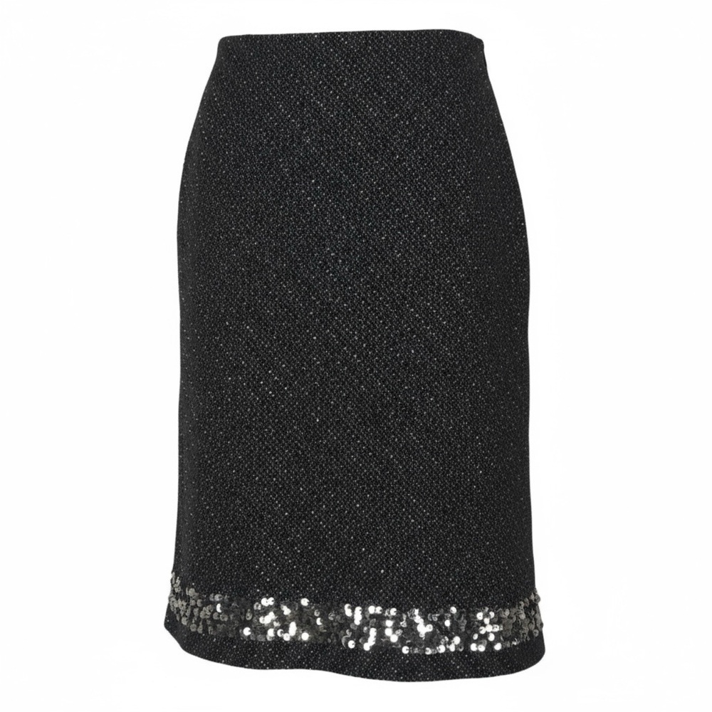 The Limited Brown Tweed Sequin Skirt sz 8